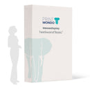 Textilwand Basic in 4 verschiedenen Größen. Scherengittersystem mit Druck  hier in 151 x 22cm.