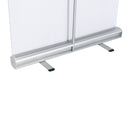 Detailansicht von einem Roll-Up Eco, unten am Rand mit der Kartusche und den Füßen.