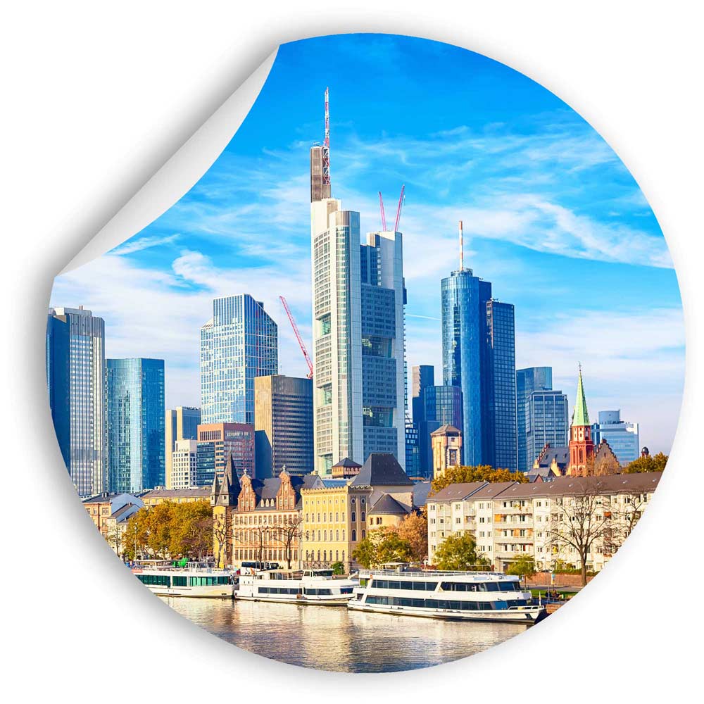 Runder Wandsticker "Frankfurt am Main" Hauptbild