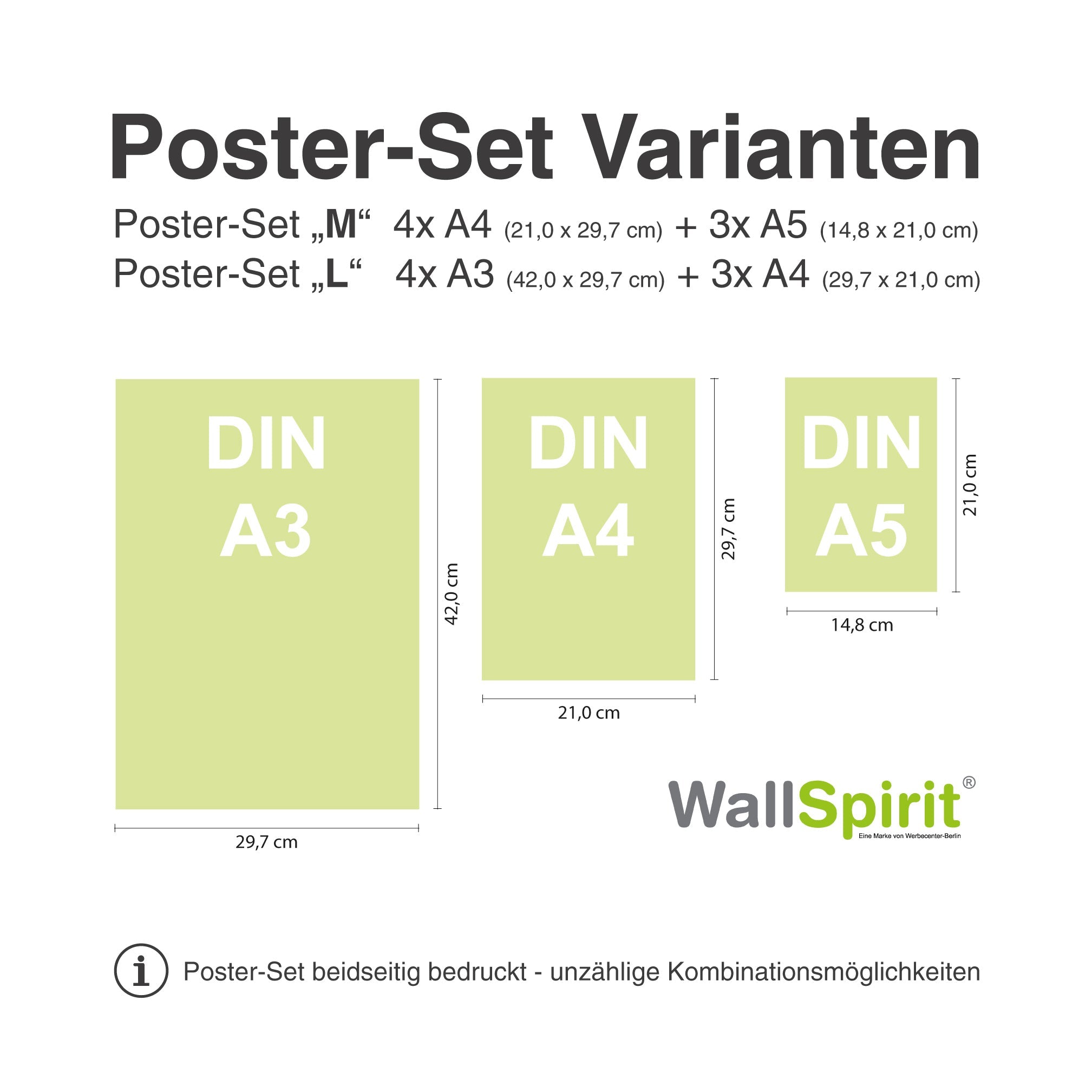 Poster Varianten Set M und L