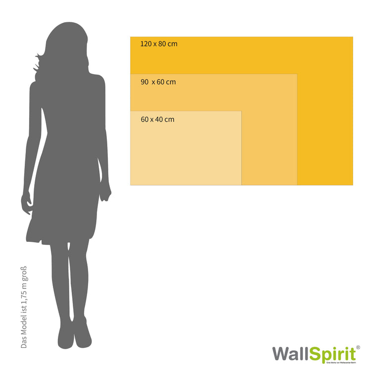 Größenübersicht Wandbild Leinwand Parcours  dachsprung