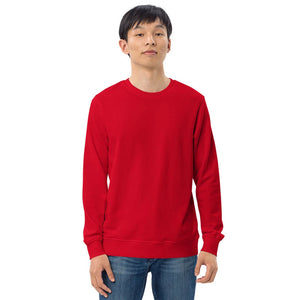 Ein klassischer roter Unisex-Pullover mit Rundhalsausschnitt und langen Ärmeln. Der Sweatshirt-Stoff ist weich und bequem, ideal für den Alltag oder individuelle Designs. Die schlichte, zeitlose Optik macht ihn vielseitig kombinierbar.