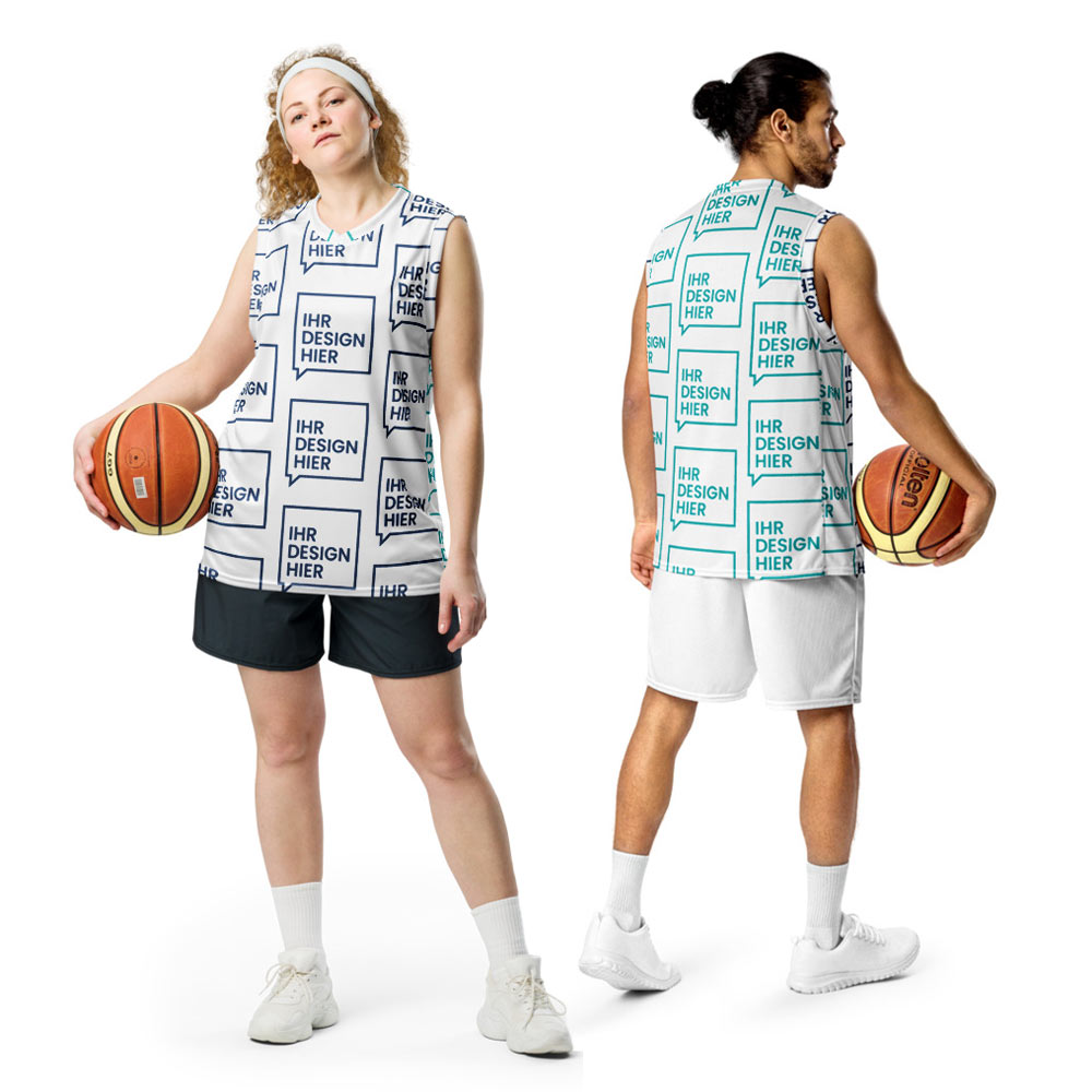 All-Over Print Recycled Unisex Basketball Jersey