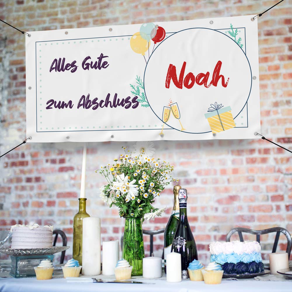 Personalisierter Banner "Celebration" Beispielbild Abschluss