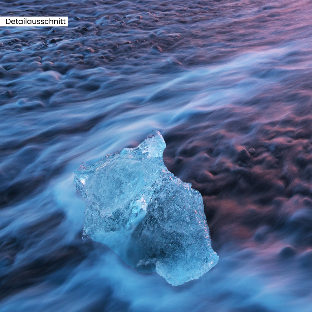 Detailausschnitt Canvasbild "Diamond Beach - Island" 