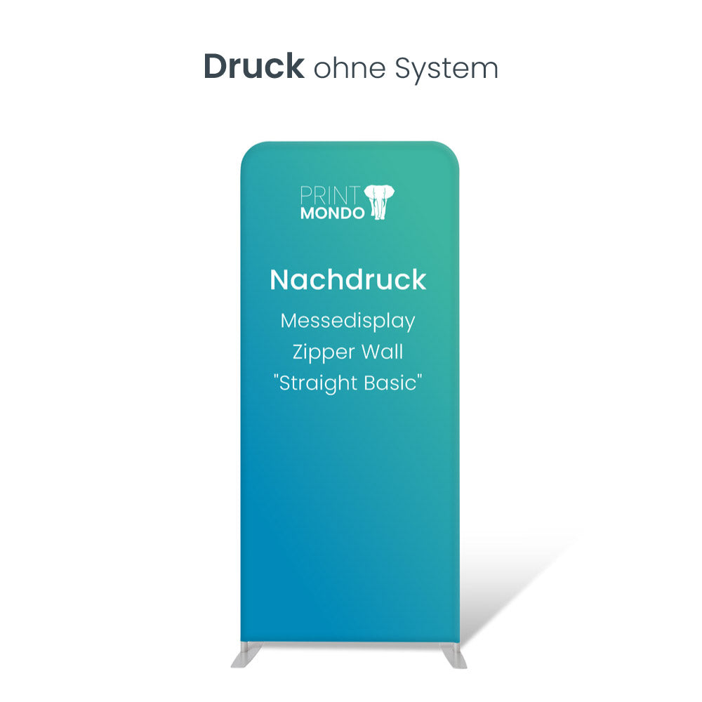 Ersatzdruck Zipper Wall Straight Basic - einseitig bedruckt