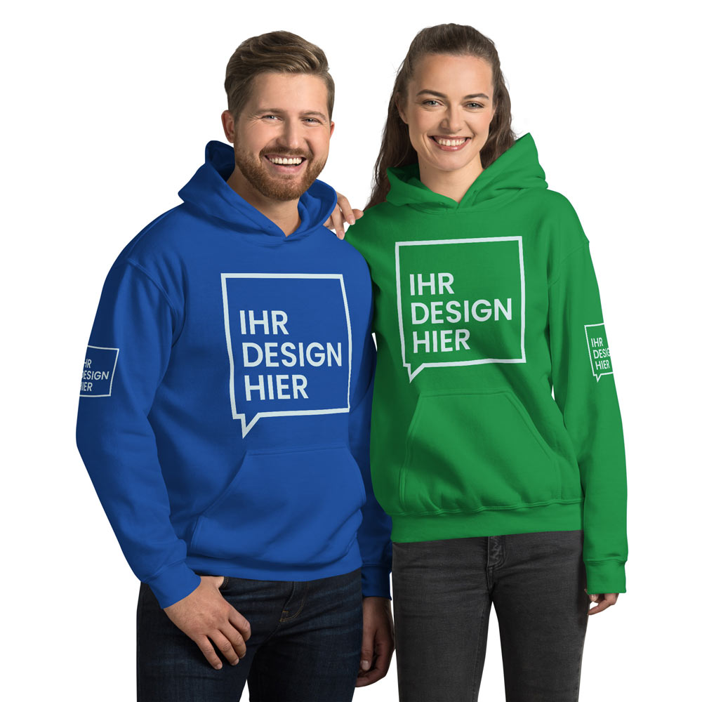 Unisex Hoodie mit Kängurutasche